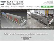 Tablet Screenshot of easternfabricators.com